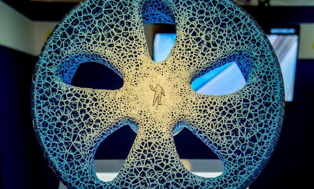 Michelin Shows off 3D-Printed Tires That Last Forever, Look Like Sand Dollars