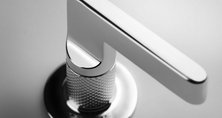 The Subtly Studded Inciso Bath Collection by Rockwell Group for Gessi