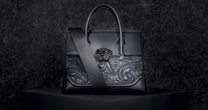 Versace’s Baroque Embroidered Palazzo Empire Bag Will Turn You to Stone