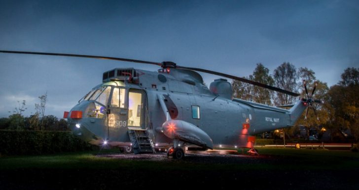 This Decommissioned Royal Navy Helicopter In Scotland May Be the World’s Most Interesting Hotel