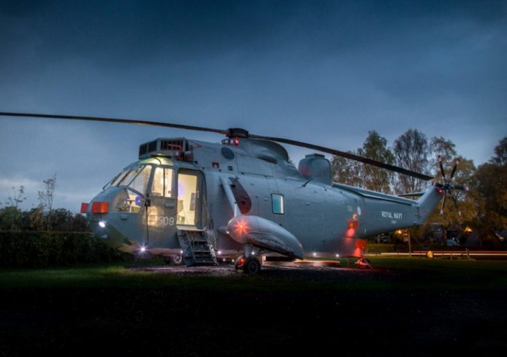 This Decommissioned Royal Navy Helicopter In Scotland May Be the World’s Most Interesting Hotel
