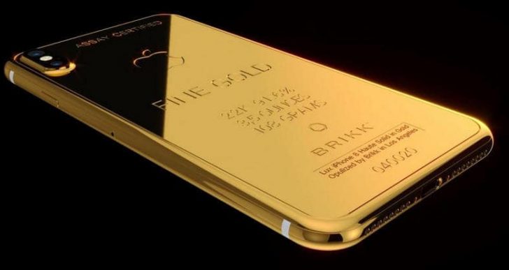 Brikk Will Coat Your iPhone X in 250 Grams of Gold for $70K