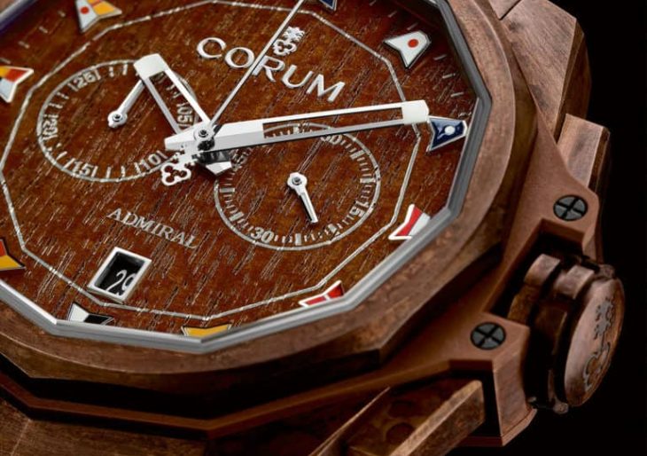 Corum’s Admiral $17K AC-One 45 Chronograph Mixes Bronze and Wood to Invoke Classic Sailboats