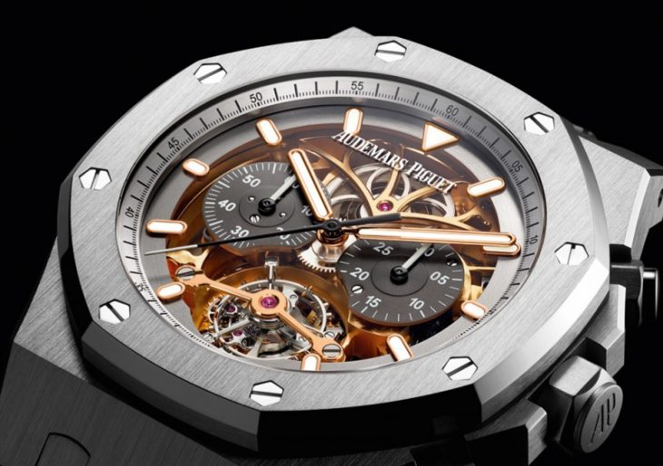 Audemars Piguet’s Latest Royal Oak Watch Is the $295K Tourbillon Chronograph ‘Openworked Material Good’