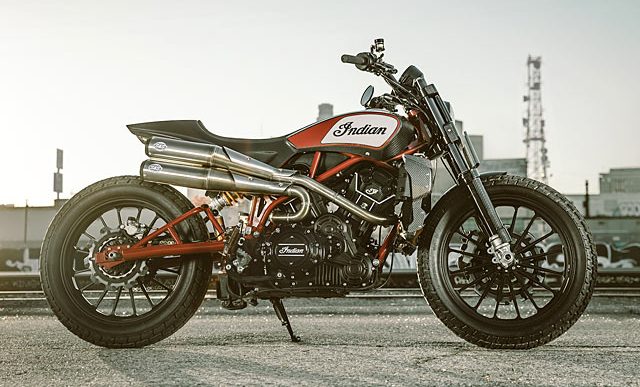 Indian Motorcycles’ Scout FTR1200 Custom Build Is a Fiery Street Tracker That Looks as Good as It Rides