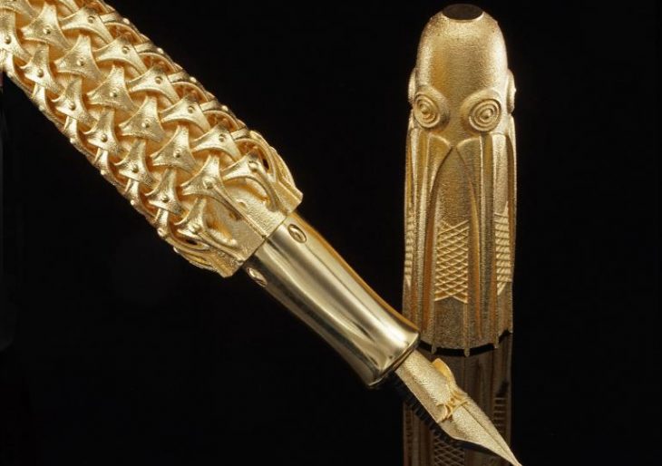 Rein van der Mast’s $17K Spica Virginis Is the World’s First Solid 3D-Printed Fountain Pen Made from Solid Gold