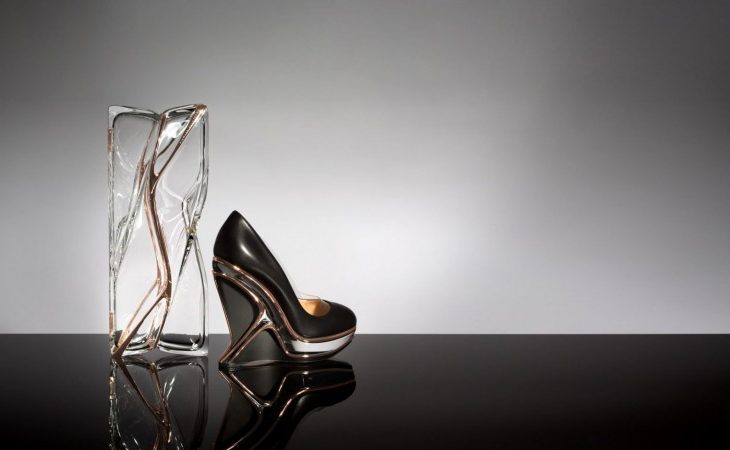 Zaha Hadid Design Collaborates with Charlotte Olympia on a Special Two-Piece Fashion Collection