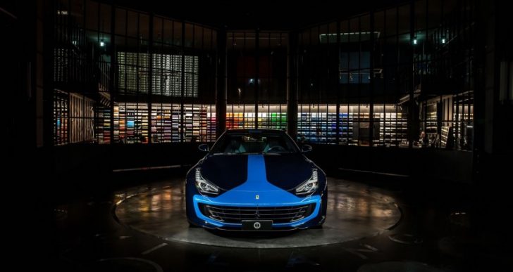 Lapo Elkann’s Garage Italia Customs Shows Off Blue-on-Blue Ferrari GT4Lusso Marvel