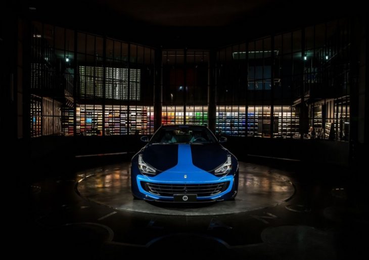 Lapo Elkann’s Garage Italia Customs Shows Off Blue-on-Blue Ferrari GT4Lusso Marvel
