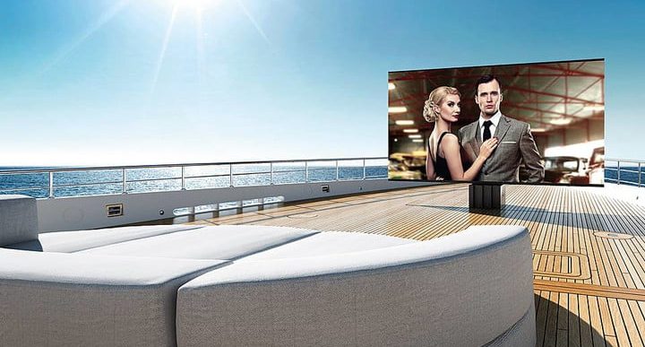 This 201″ TV Was Designed Specifically for Superyachts