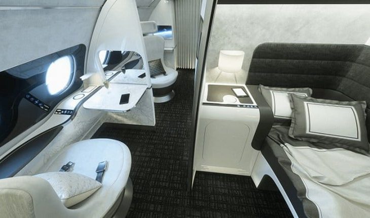 Airbus ‘Day & Night’ First-Class Cabin Offers Separate Work, Dining, Rest Areas