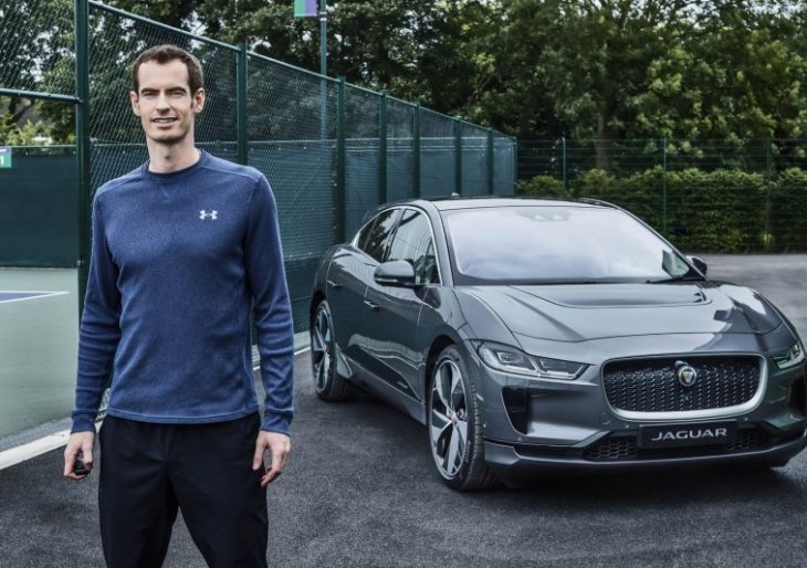 Tennis Champion Andy Murray Goes Electric With a Jaguar I-PACE