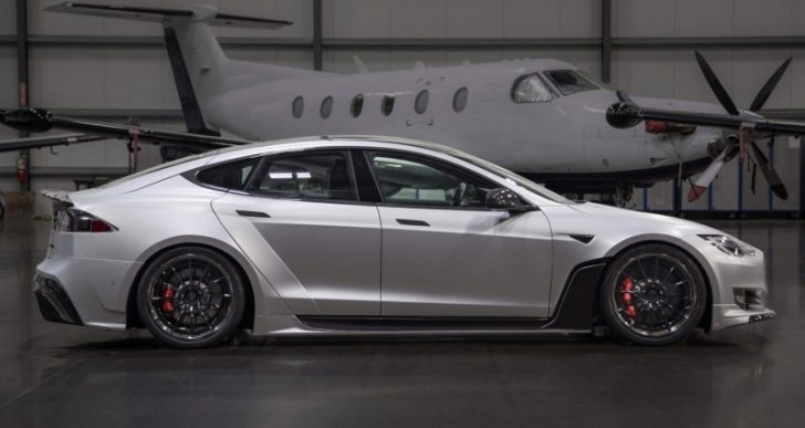 Tesla Model S Gets Aggressive With $50K Wide-Body Kit by Unplugged Performance