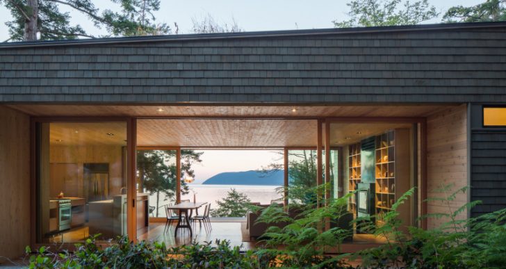 Lone Madrone Retreat in Washington by Heliotrope Architects
