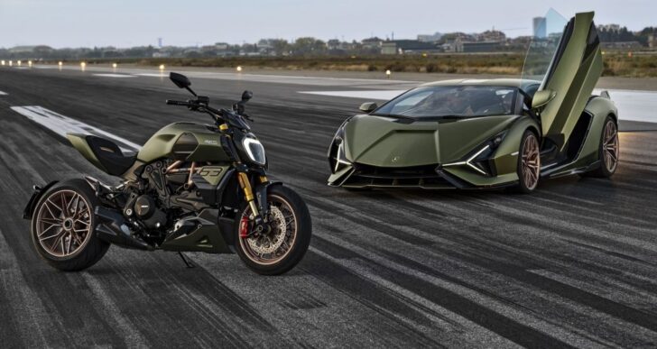 Ducati and Lamborghini Reveal Their First Collaboration With 1260 Diavel