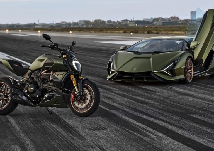 Ducati and Lamborghini Reveal Their First Collaboration With 1260 Diavel