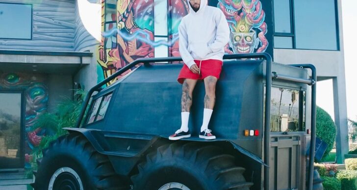 Kanye West Gifts Chris Brown Tank-Like Sherp Truck
