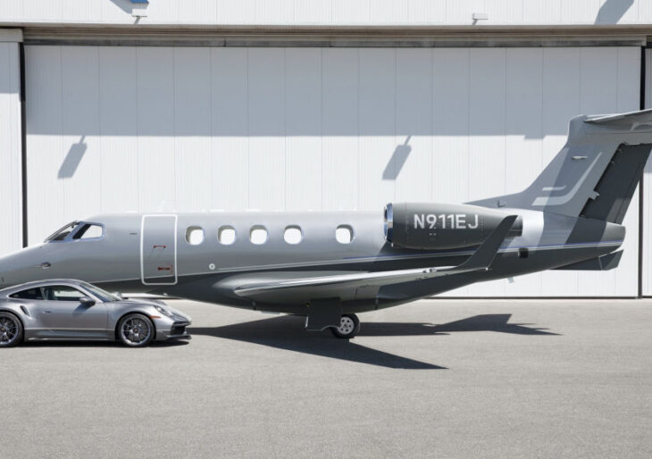 Porsche and Embraer Create Matching 911 Turbo S and Phenom 300E