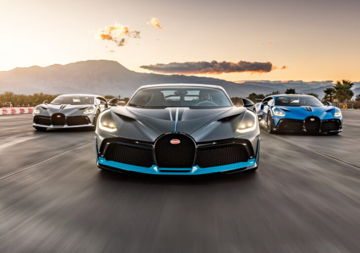 Bugatti Divo Trio Puts On Impressive Display in Palm Desert