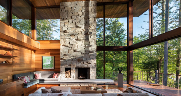 Shoreland Overlook Residence in New Hampshire by Murdough Design Architects