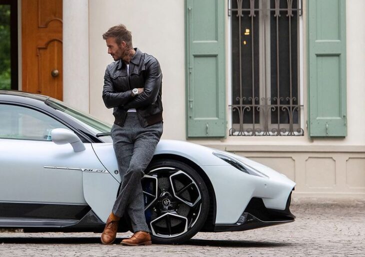 David Beckham Gets an Early Look at Maserati MC20