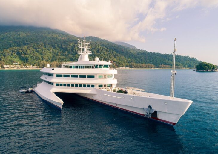 Billionaire Vincent Tan’s Unique Asymmetrical Yacht Available for $34.5M