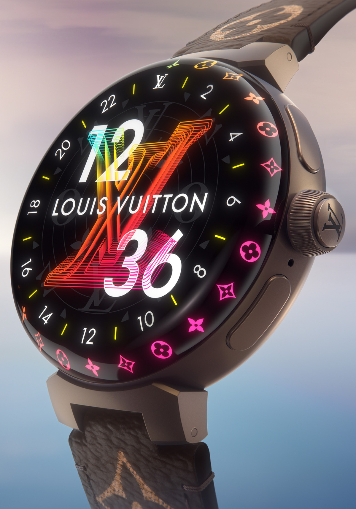 Sophie Turner Models Louis Vuitton's 'Tambour Horizon Light Up' Connected  Watch