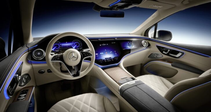 Mercedes-Benz Unveils Interior of 2023 EQS SUV