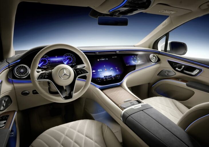 Mercedes-Benz Unveils Interior of 2023 EQS SUV