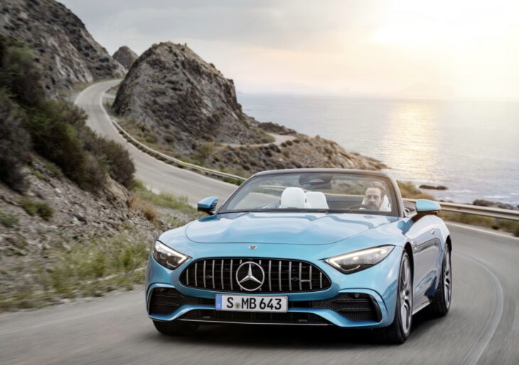 Mercedes-AMG SL 43 Packs F1-Derived Electric Turbo, but Four-Cylinder Stigma Might Preclude U.S. Availability