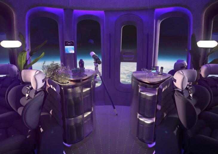 Spaceflight Capsule Reveals Lounge-Like Interior; Tickets Priced at $125K