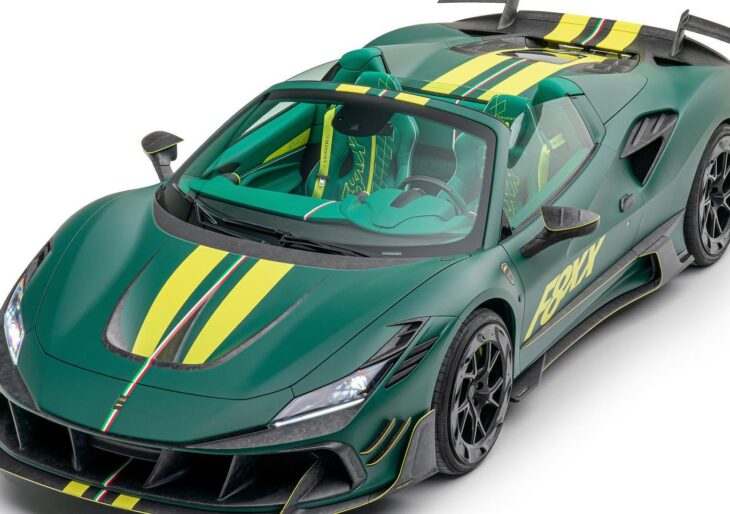 Mansory Gives Ferrari F8 Spider Bold Green-on-Green Makeover