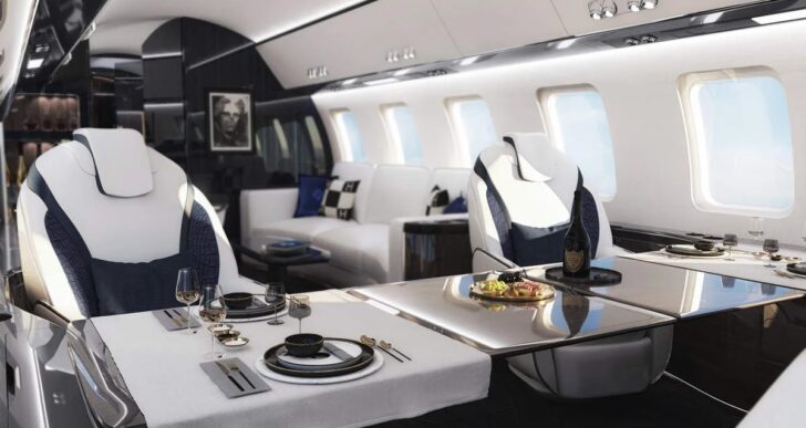 Officina Armare Shows Off Bespoke Private Jet Interior
