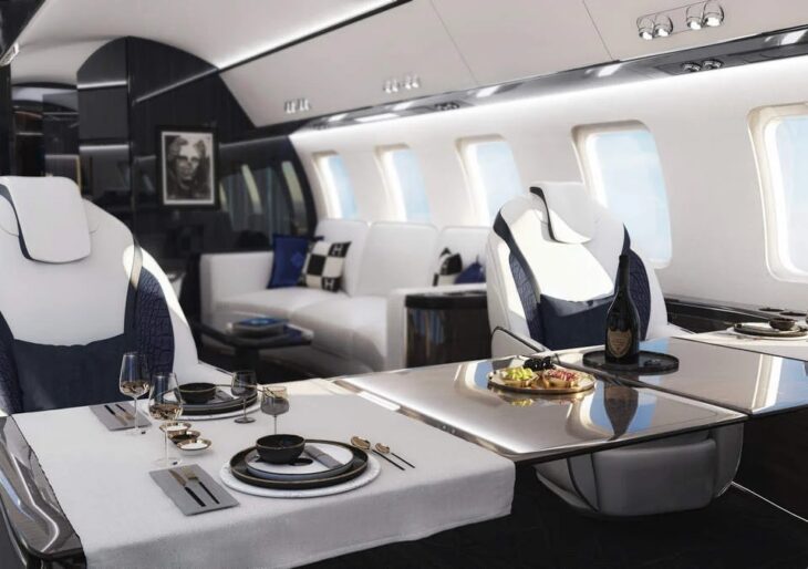 Officina Armare Shows Off Bespoke Private Jet Interior